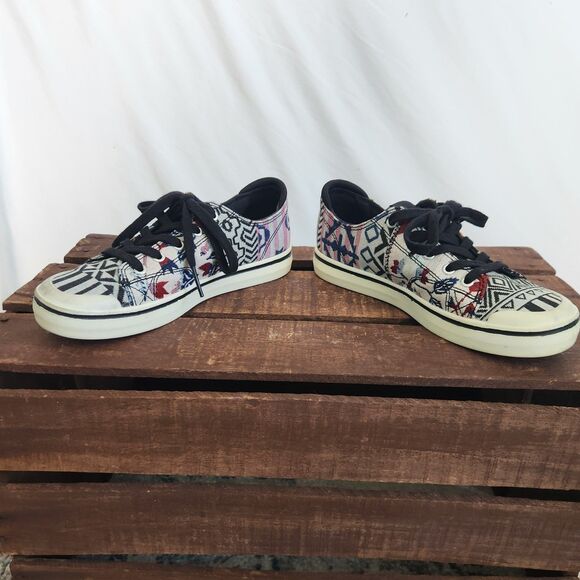 KEEN Elsa IV Aztec Women's 6.5 Canvas Low Top Shoes Casual Sneakers Lite Western - Picture 6 of 12